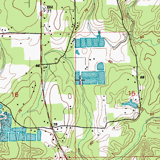Topographic Map of Wiley Point School (historical), LA