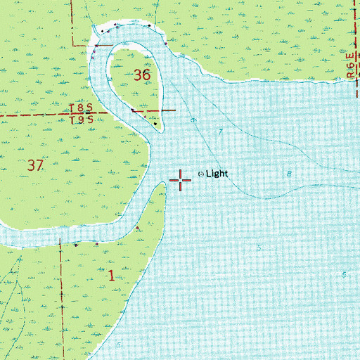 Topographic Map of Amite River Light House (historical), LA