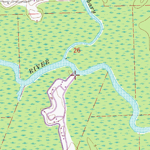 Topographic Map of Gunboat Landing, LA