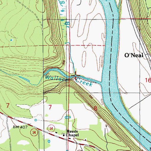 Topographic Map of Still Spring Branch, AR