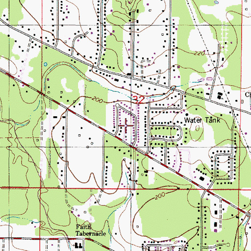 Topographic Map of Northwoods, LA