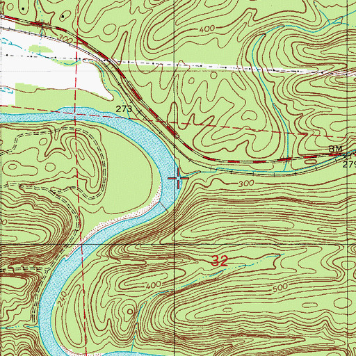 Topographic Map of Stone Quarry Creek, AR