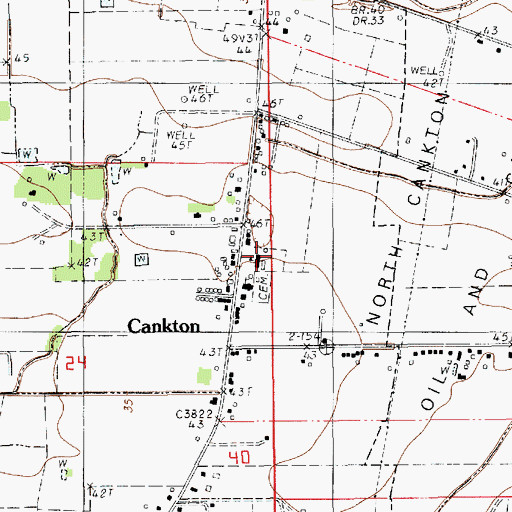 Topographic Map of Cankton Elementary School, LA