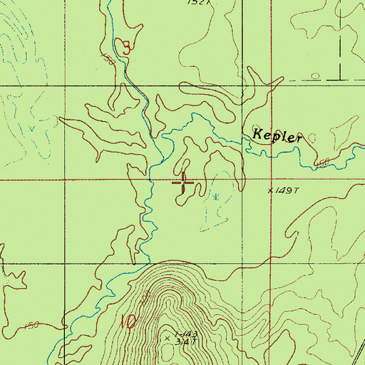 Topographic Map of Kepler Creek, LA