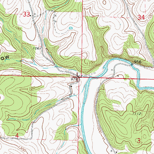 Topographic Map of Tereherst Hollow, AR