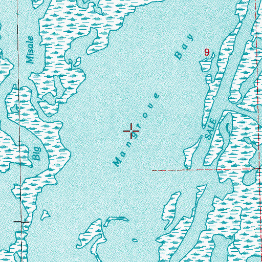 Topographic Map of Mangrove Bay, LA