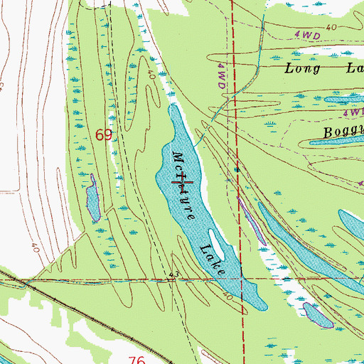 Topographic Map of McIntyre Lake, LA