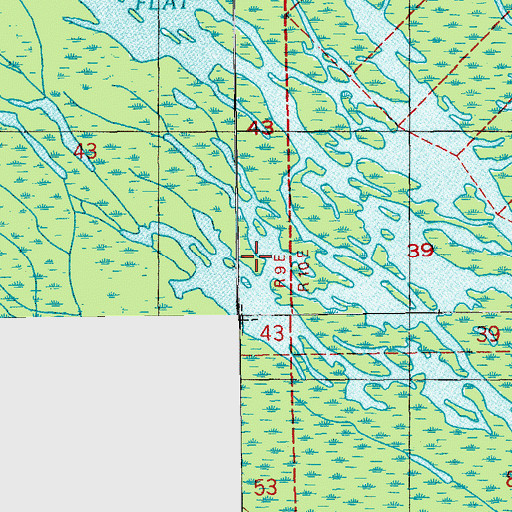 Topographic Map of Upper Flat, LA