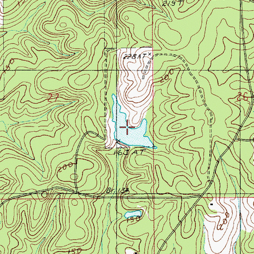 Topographic Map of Ouchleys Pond, LA