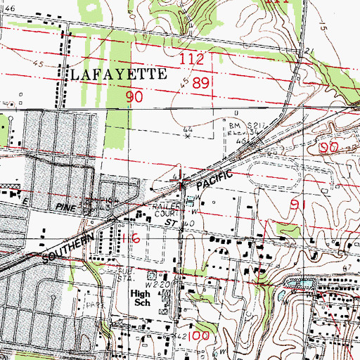 Topographic Map of Larabee, LA