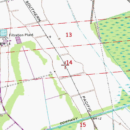 Topographic Map of Ravenwood (historical), LA