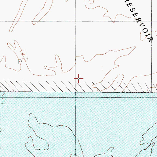 Topographic Map of Toledo Bend Reservoir, TX