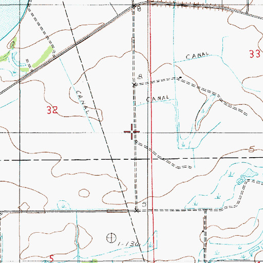 Topographic Map of Rivillons Pasture, LA
