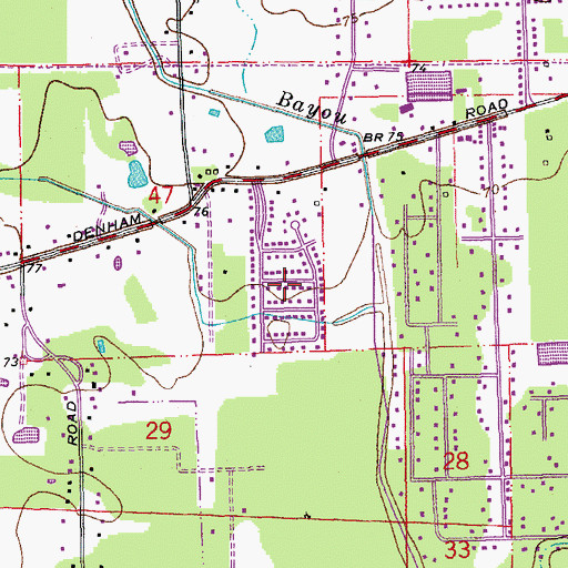 Topographic Map of Huntington Park, LA