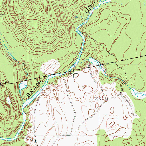Topographic Map of Allagash Brook, ME