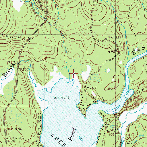 Topographic Map of Babel Brook, ME