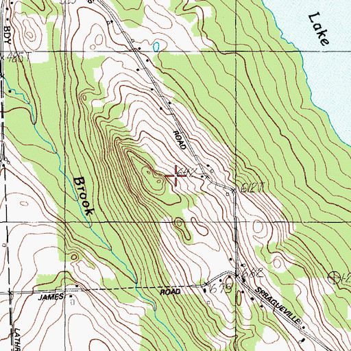 Topographic Map of Beacon Number 1, ME