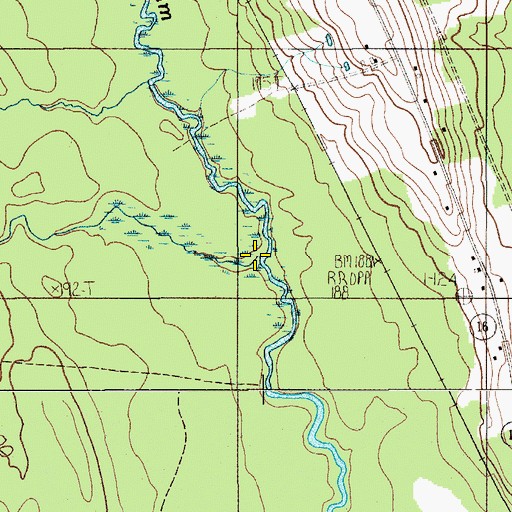 Topographic Map of Bear Brook, ME