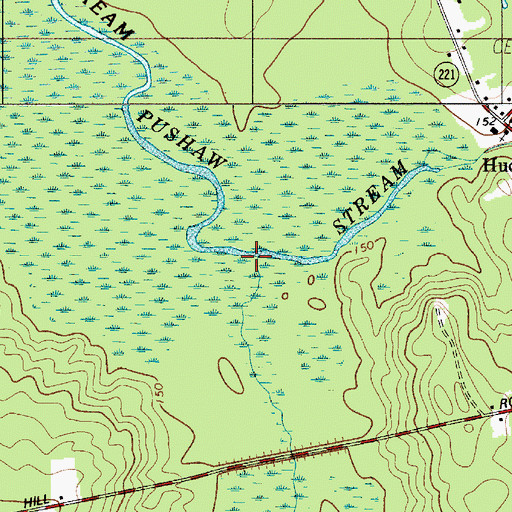Topographic Map of Beaver Meadow, ME