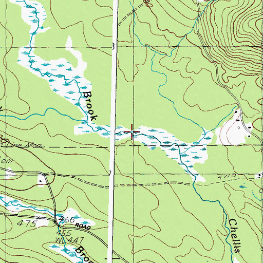Topographic Map of Benson Brook, ME