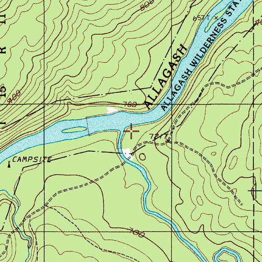 Topographic Map of Big Brook, ME