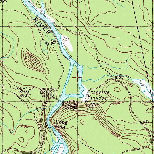 Topographic Map of Black Brook, ME