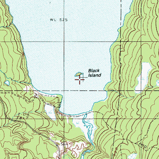 Topographic Map of Black Island, ME
