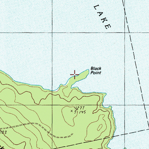 Topographic Map of Black Point, ME
