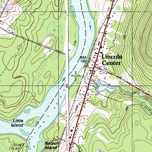 Topographic Map of Cambolasse Stream, ME