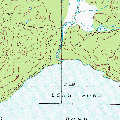 Topographic Map of Churchill Camp (historical), ME