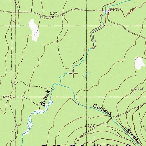 Topographic Map of Collicut Brook, ME