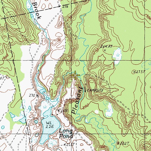 Topographic Map of Colonel Brook, ME