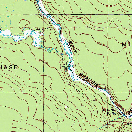 Topographic Map of Comstock Brook, ME