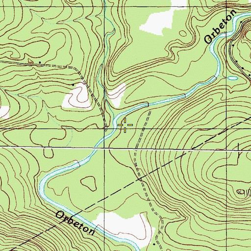 Topographic Map of Conant Stream, ME