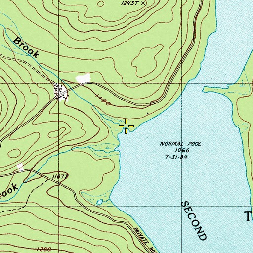 Topographic Map of Conner Brook, ME