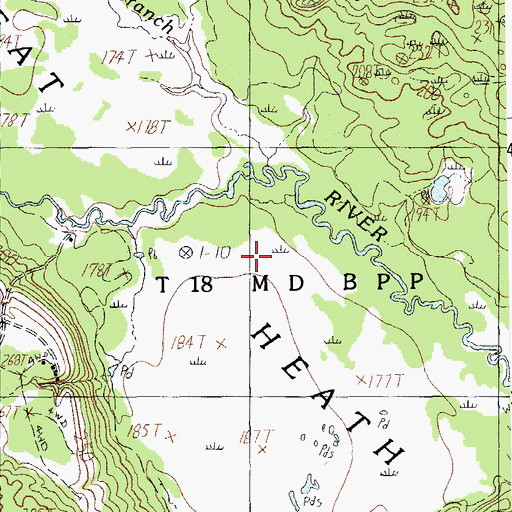 Topographic Map of Ingersoll Branch, ME