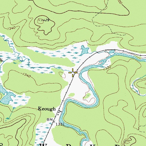 Topographic Map of Dead Brook, ME