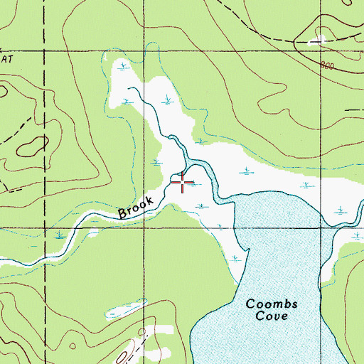 Topographic Map of Dead Brook, ME