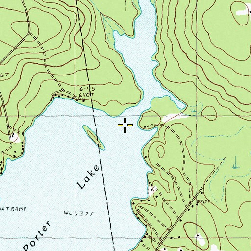 Topographic Map of Dead Stream, ME