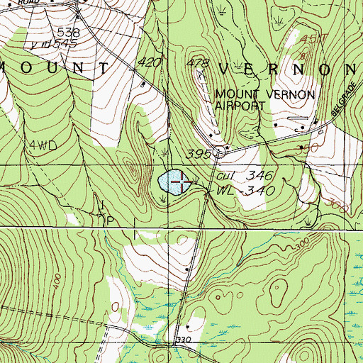 Topographic Map of Doloff Pond, ME