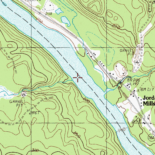 Topographic Map of Eagle Stream, ME