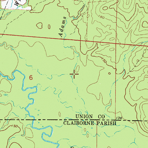 Topographic Map of Wright Branch, AR