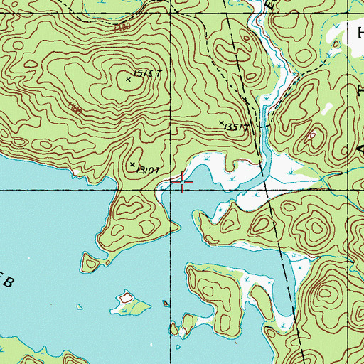 Topographic Map of East Inlet, ME