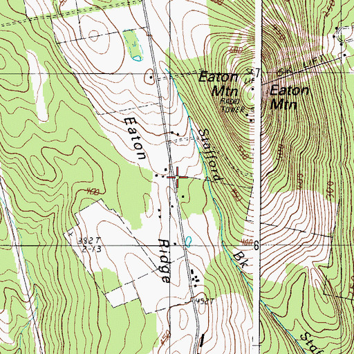 Topographic Map of Eaton Ridge, ME
