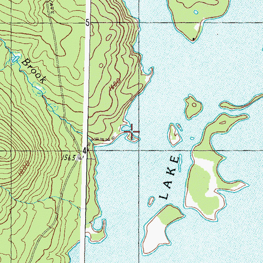 Topographic Map of Hammel Brook, ME