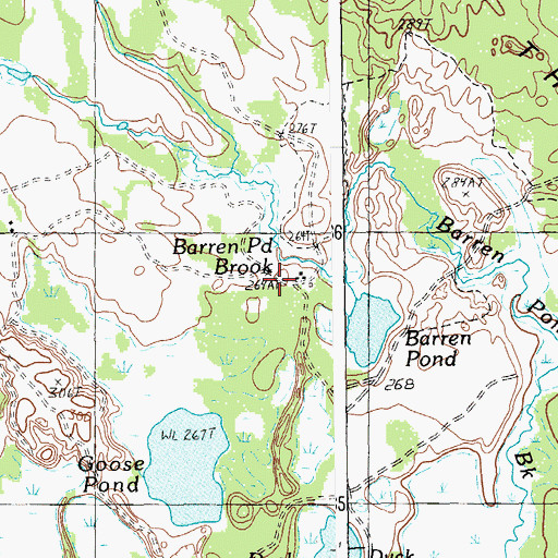 Topographic Map of Hartford Camp, ME