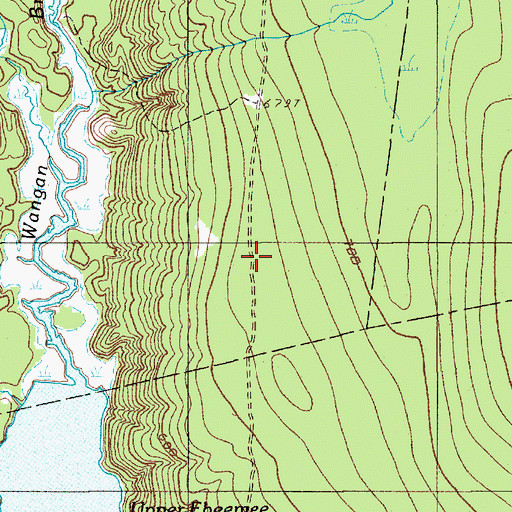 Topographic Map of Jo-Mary Trail, ME