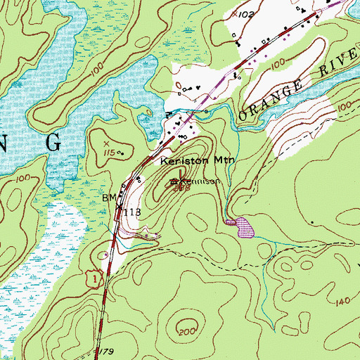 Topographic Map of Keniston Mountain, ME