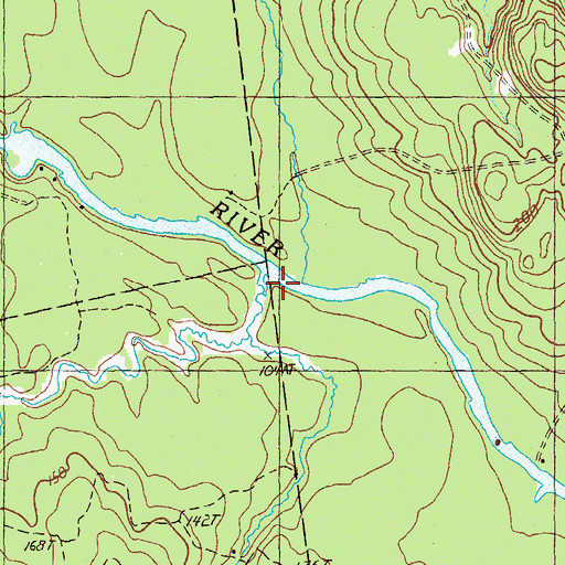 Topographic Map of Libby Brook, ME