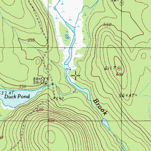 Topographic Map of Long Dam (historical), ME